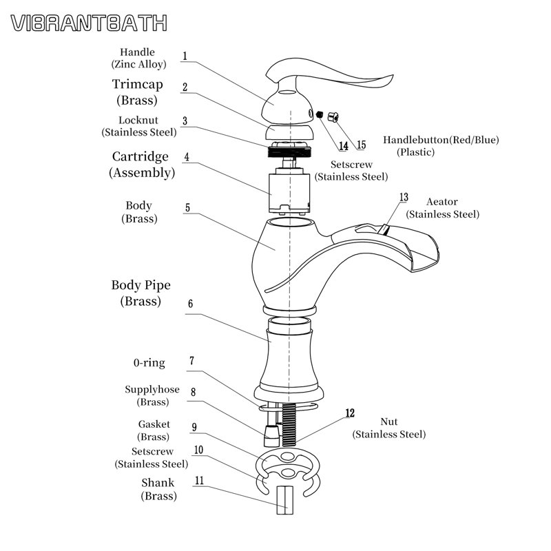 VIBRANTBATH Centerset Faucet Singlehandle Bathroom Faucet & Reviews